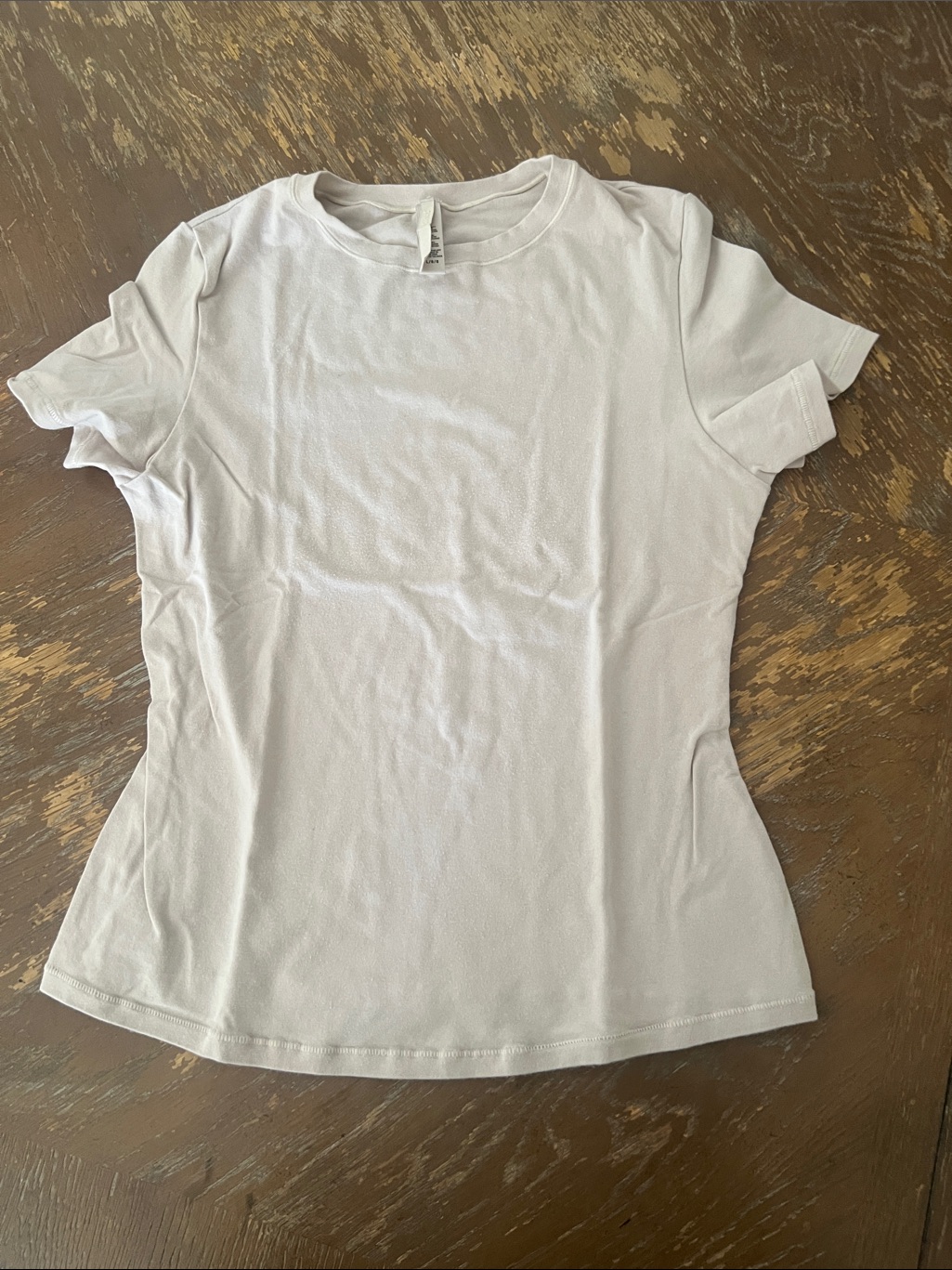 Skims Short Sleeve Crewneck Tee - White/Cream